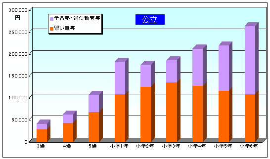 �K�����A�w�K�m�̔N��ʔ�p�i�����E�����j