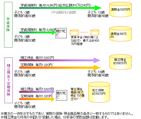 �w���ی��Ɛϗ��a���̔�r